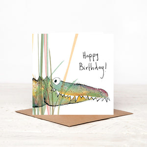 Solomon Crocodile Birthday Card