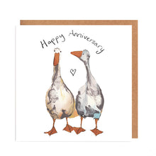 Load image into Gallery viewer, Anniversary Card - Pair of geese - Wendy and Grace