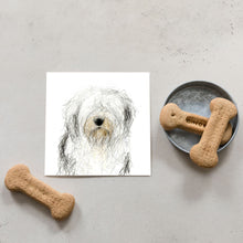 Load image into Gallery viewer, Bert Old English Sheepdog Card Blank