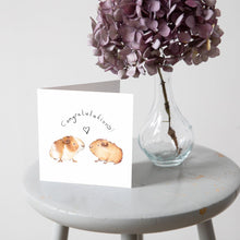 Load image into Gallery viewer, Wedding and Engagement Card - Guinea Pigs - Carri and Gary