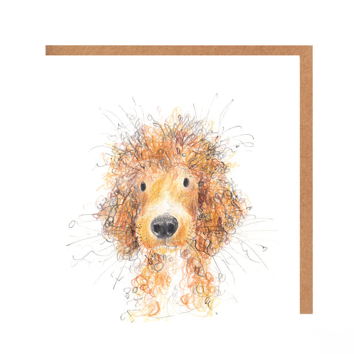 Cosmo Cockapoo Dog Card Blank