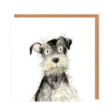 Load image into Gallery viewer, Schnauzer Dog Card for all Occasions - Cyril