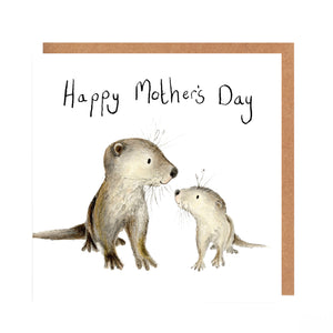 Mother's Day Card with Otters - Coco and Dougal