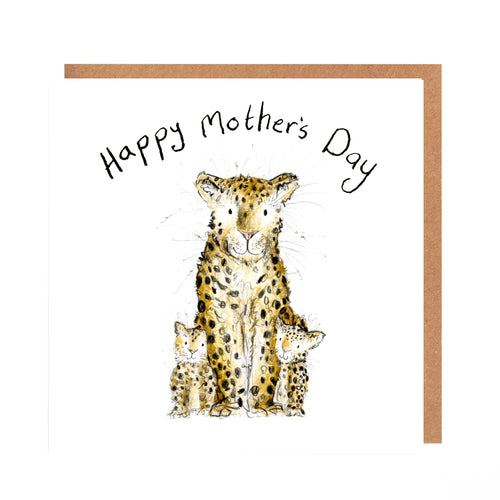 Mother's Day Card with Jaguars - Sybil, Cherry and Tom