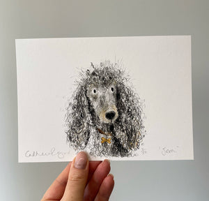 Jem the Poodle A5 Print