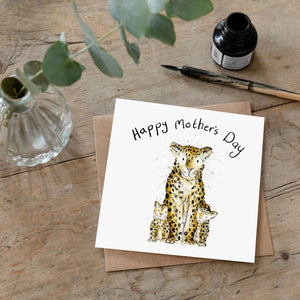 Mother's Day Card with Jaguars - Sybil, Cherry and Tom