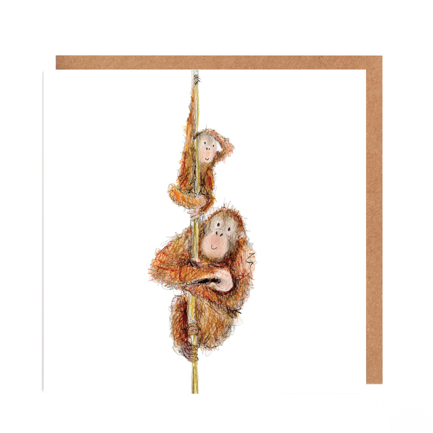 Lorraine and Lupin Orangutan Card