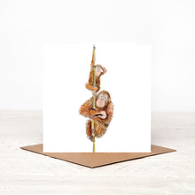 Load image into Gallery viewer, Lorraine and Lupin Orangutan Card
