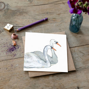 Beautiful Swans - Lucy & Martin - Card for all occasions