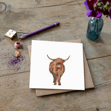 Load image into Gallery viewer, Magnus Highland Cow Card Blank