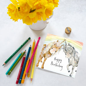 Unicorn Birthday Card - Mini and Hardly