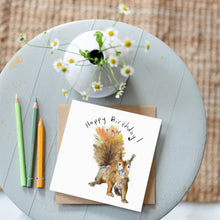 Load image into Gallery viewer, Moses the Red Squirrel Birthday Card