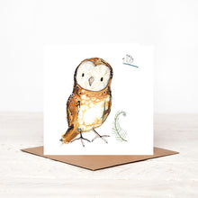 Load image into Gallery viewer, Olive Owl Card Blank