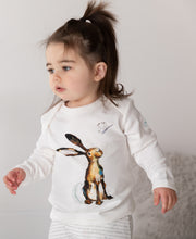 Load image into Gallery viewer, Toddler modelling Molly hare print long sleeve tee