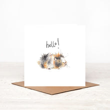 Load image into Gallery viewer, Ruby Guinea Pig Hello Card